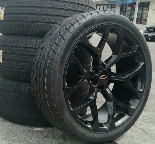 22” Chevy/GMC Silverado Sierra Replica Wheels & Tires Tahoe Yukon Escalade Suburban Rines Y
