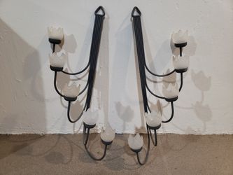 Wall candle holders