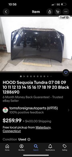 2007-2012 Toyota Tundra Hood