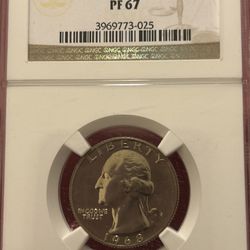 1968 S Washington Quarter PF 67 NGC Graded,absolutely Magnificent Piece Of US