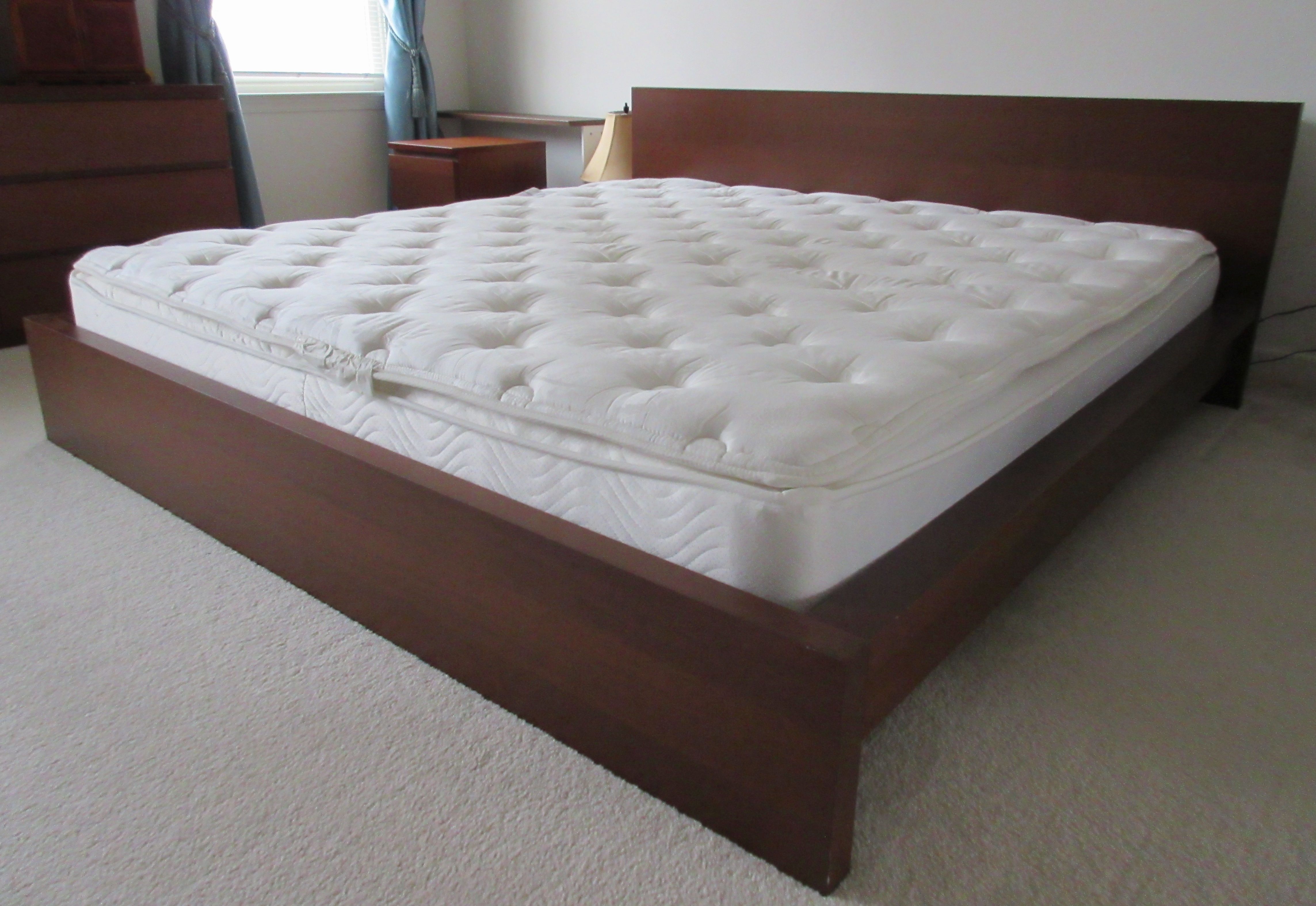 Simmons Beautyrest Pillow Top King Mattress and IKEA Bed Frame for Sale