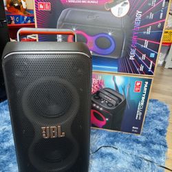 JBL - PartyBox (Club Live 120) - Bluetooth Portable Speaker w/ LED Light Show, Wireless Mic & Powerful Bass