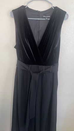 Black jumpsuit velvet size 14w