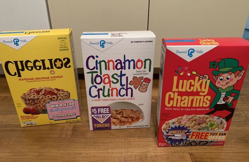 Stranger Things General Mills Cereal Boxes New Cheerios Lucky Charms CTC