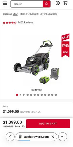 Ego lawn mower 800 Series