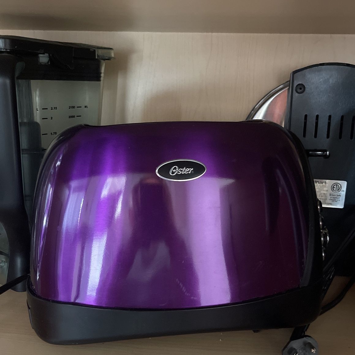 Purple 2-Slice Toaster