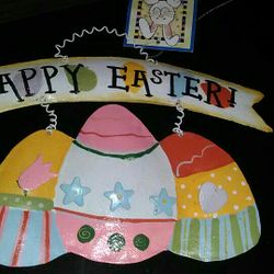 Metal Hanging Easter Decoration! Brand New!