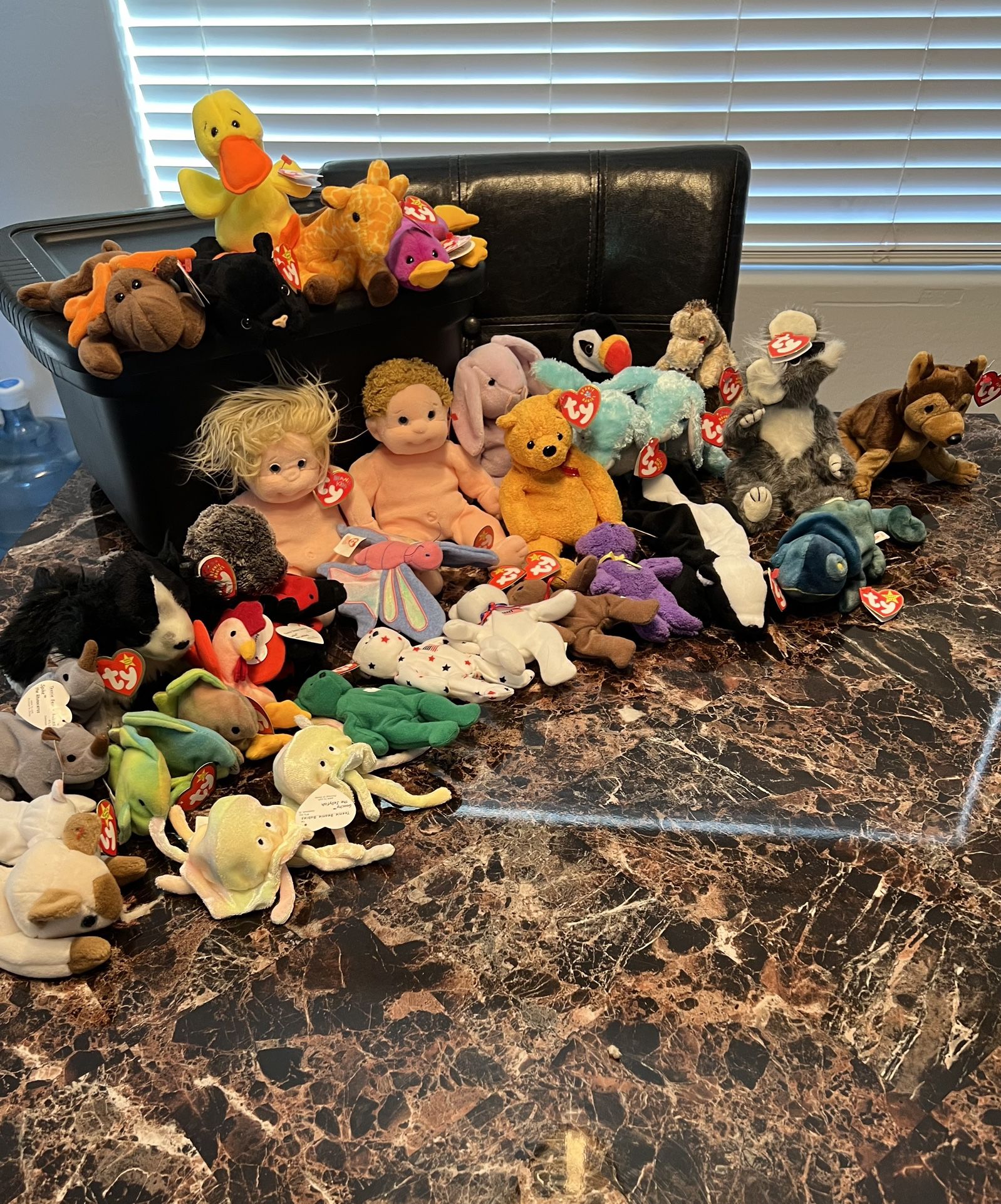 Beanie Babies Ty(includes Patti The Platypus And Chocolate The Moose)