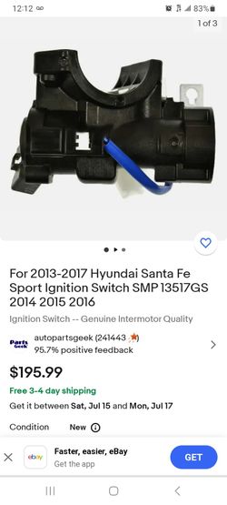 13-17 Hyundai Santa Fe Ignition Switch