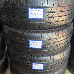 🛞SET OF 4 USED TIRES🛞 195/65/15 MICHELIN •INSTALL/BALANCE INCLUDED•