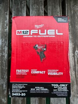 Milwaukee M12 impact driver Fuel