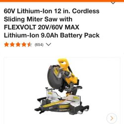 Dewalt 60v Sliding Miter Saw