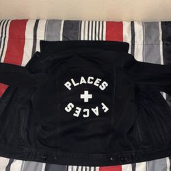 PLACES + FACES Black Denim Jean Jacket
