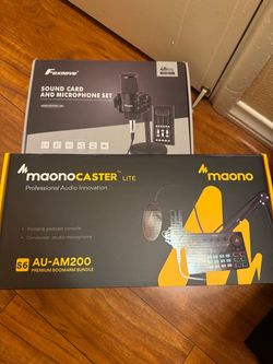 Foxnovo SOUND CARD AND MICROPHONE SET/ maonoCASTER LITE Professional Audio Innovation