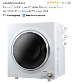 Broken, For Parts only. Panda clothes dryer Model# pan760sf