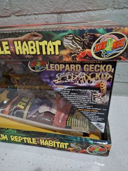 Leopard Gecko 20Gal Reptile Terrarium Kit Enclosure Tank Habitat