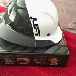 Lift Safety Hard Hat Full Brim Carbon/black/white