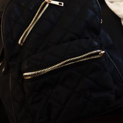 Black And Gold Backpack 