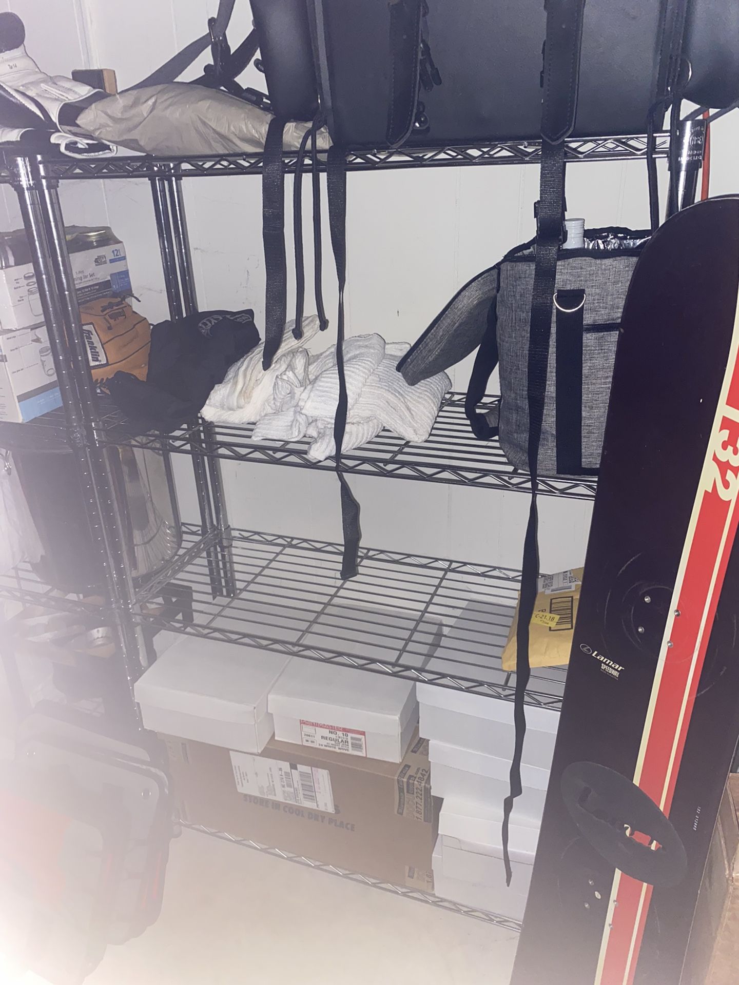 4 Of Four Stainless Steel Storage Racks