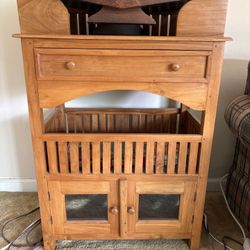 Mission / Arts & Crafts Solid Wood Reading Stand Cabinet