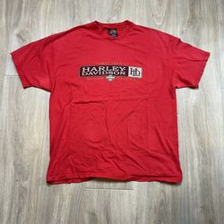 Vintage Harley Davidson, Red T-Shirt