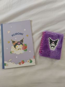 Kuromi Notebook and Plush Journal Set