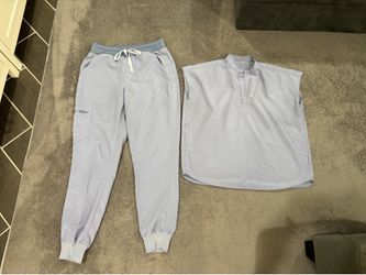 XS/S FIGS Vapor Blue Scrub Set