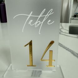 Table Numbers 