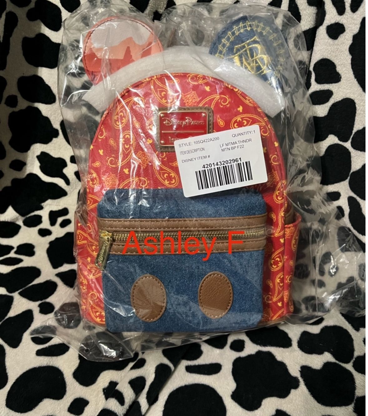 Mickey Mouse Thunder Railroad Loungefly Backpack