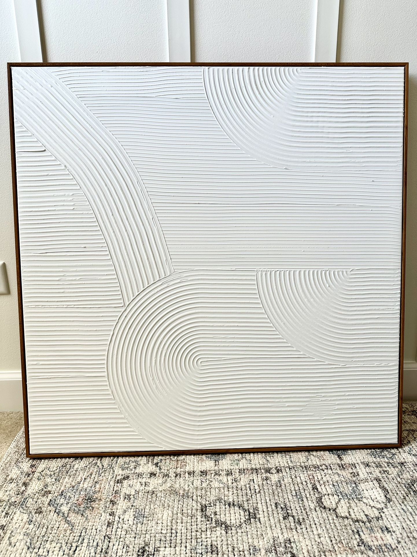 36”x36” Plaster Canvas Framed artwork 