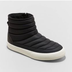 Girls Kylin Zipper Booties Cat & Jack Black Size 1