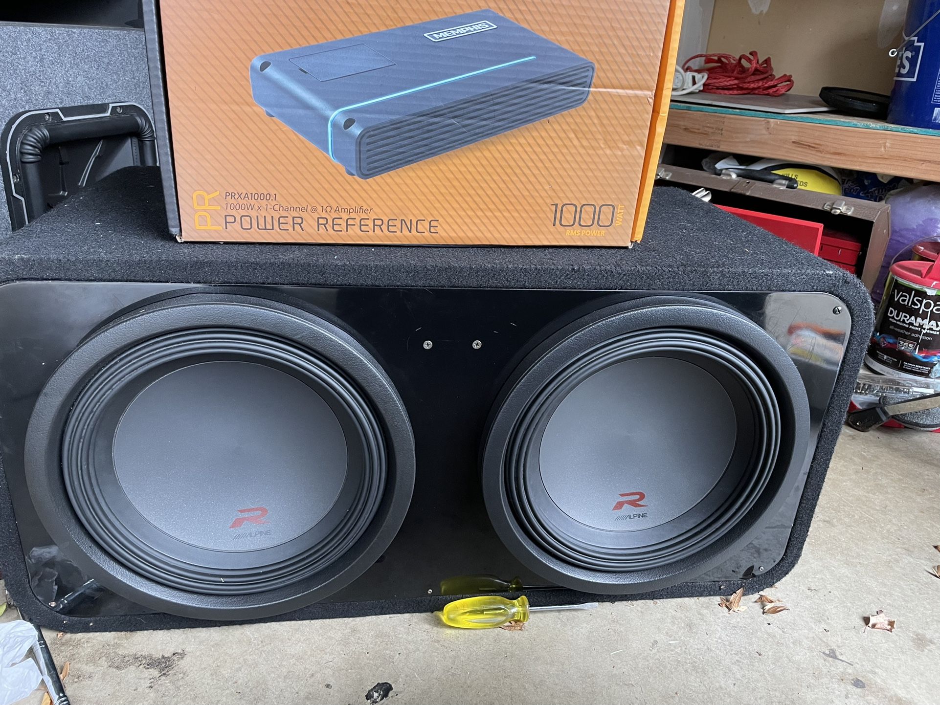 Alpine Type R 12s And Memphis 1000w Rms Amp 