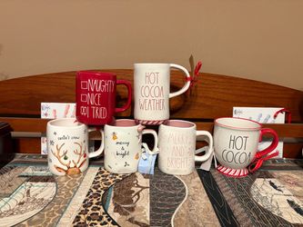 Rae Dunn Christmas Mugs, 2 PICS