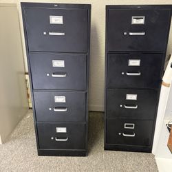 Black file Cabinets 