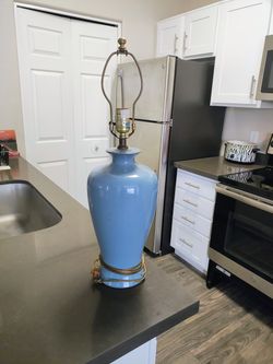 Blue Lamp..No Shade