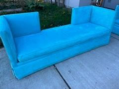 Light Blue Couch Cut Out Design