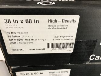 38x60 Brighton high density can liner