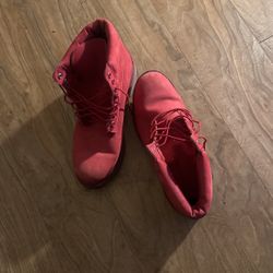 Red Timberland Boots 