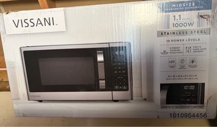 Vissani 1.1 Cu. Ft. 1000W Countertop Microwave