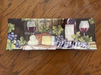 Like New Wine and Cheese Decorative Platter or Tray - Susan Winget