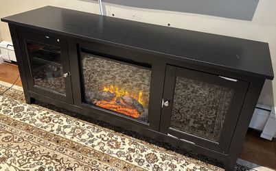 Fireplace Cabinet Storage