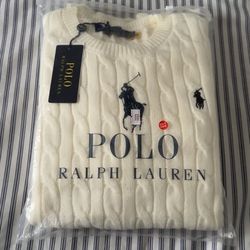 Ralph Lauren Cable-Knit Cotton Sweater