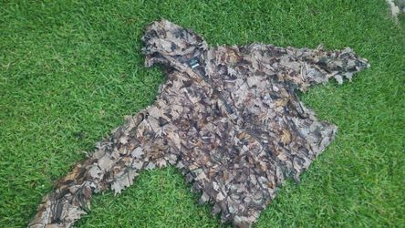 2 XL / 3 xl   3D leafy  JACKET with hood
