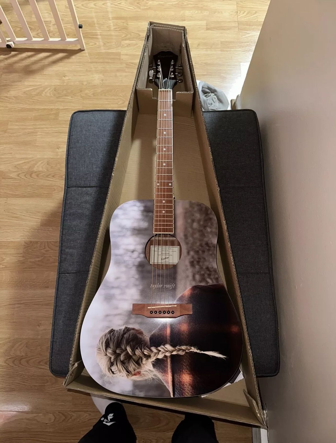 OFFICIAL Taylor Swift Evermore Album Epiphone Acoustic Guitar- BRAND NEW πΈπ
