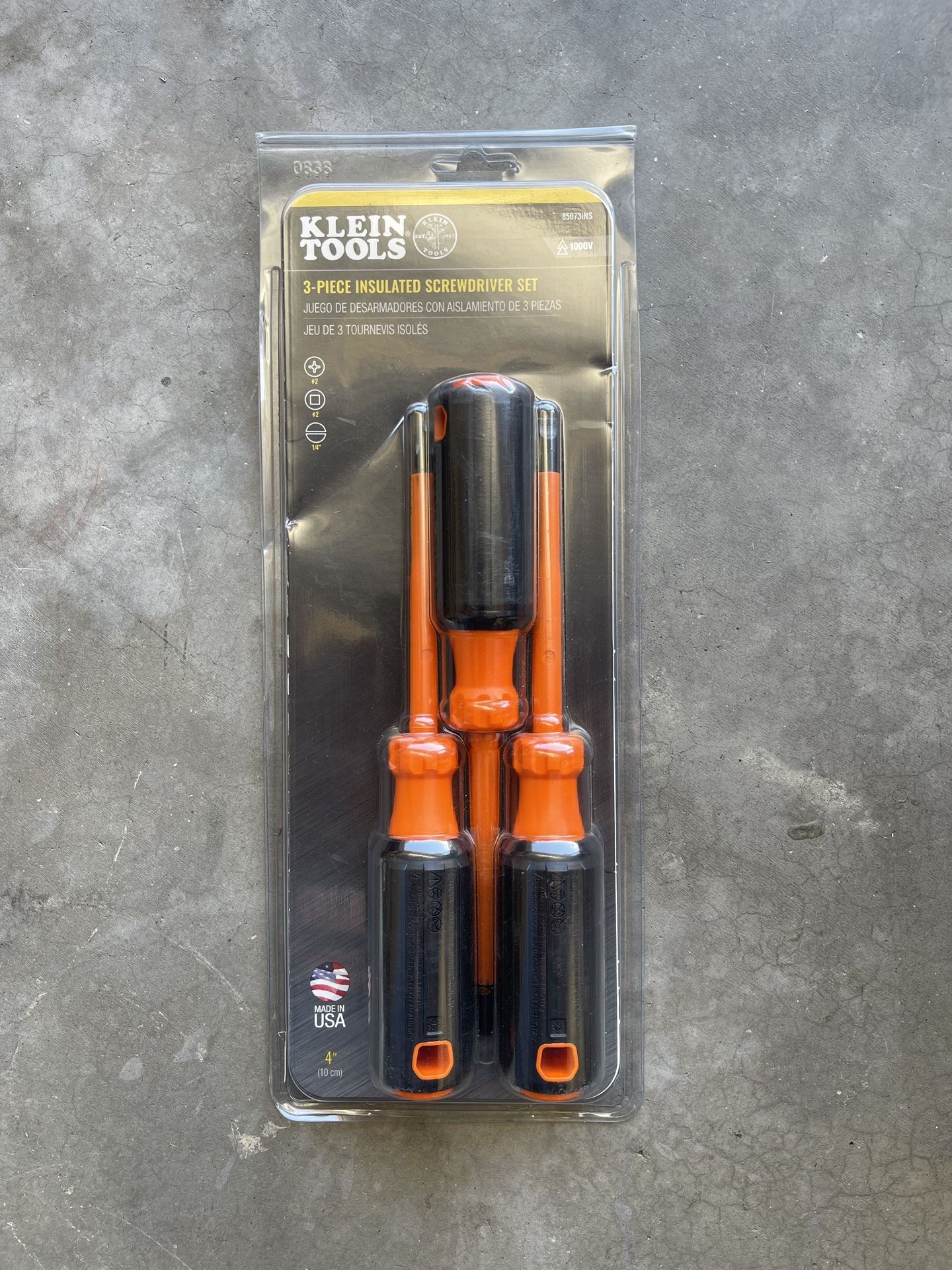 Klein Tools Screwdriver Set, 1000Volt Insulated, (3Piece) for Sale in