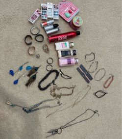 Beauty products and women’s jewelry bundle