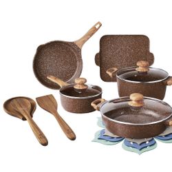 Pioneer Woman  Cookware Set, Brown