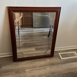 Mirror 32 1/2  x  26 1/2 with frame