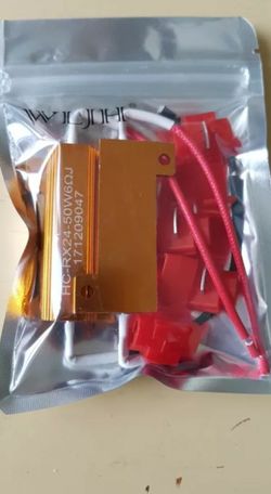 2x Led 50W 6ohm Load Resistor Fix Errors Turn Signal Bulb Brake Hyper Flash Blink Blinker Error For Auto Car LED Lamp Bulb