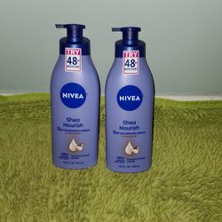 2 Nivea Shea Nourish Body Lotion 16.9oz 